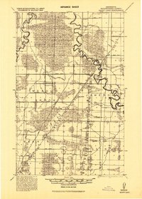 1919 Map of Happy Land, 1943 Print