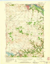 1957 Map of Hastings, 1959 Print