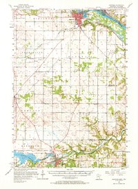 1957 Map of Hastings, 1967 Print