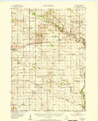 1954 Map of Hayward, 1956 Print