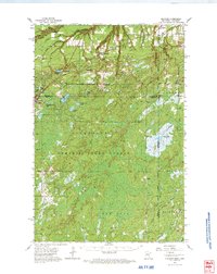 preview thumbnail of historical topo map of Pine County, MN in 1962