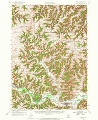 Download a high-resolution, GPS-compatible USGS topo map for Houston, MN (1973 edition)