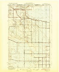 preview thumbnail of historical topo map of Roseau County, MN in 1932