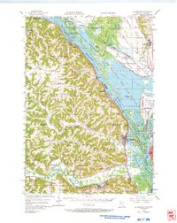 Download a high-resolution, GPS-compatible USGS topo map for La Crescent, MN (1966 edition)