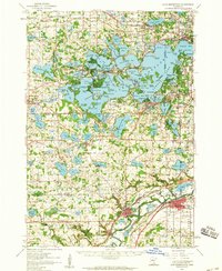 preview thumbnail of historical topo map of Hennepin County, MN in 1958