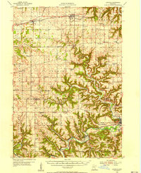 1954 Map of Fillmore County, MN, 1956 Print