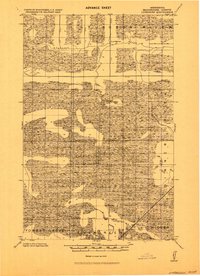 1919 Map of Lundgren, 1943 Print