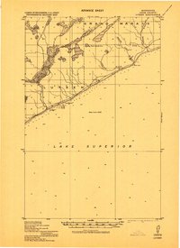 1919 Map of Cook County, MN, 1943 Print