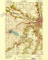 1951 Map of Mankato West, 1952 Print