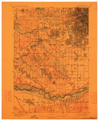 1901 Map of Minneapolis, 1912 Print