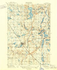 1912 Map of Morris, 1949 Print