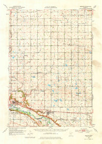 1952 Map of Morton, 1977 Print
