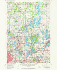 1955 Map of Circle Pines, MN, 1959 Print
