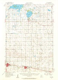 1957 Map of Olivia, 1959 Print