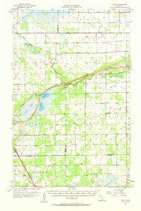 preview thumbnail of historical topo map of Roseau County, MN in 1957