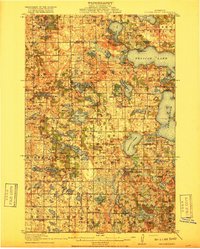 1917 Map of Pelican Rapids, MN