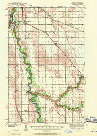 1939 Map of Pembina, 1971 Print