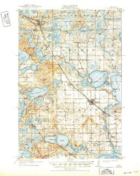 1915 Map of Perham, 1949 Print
