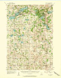 1957 Map of Prior Lake, 1958 Print
