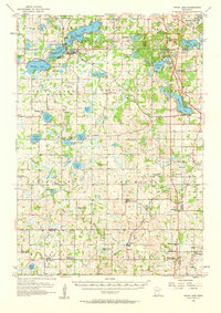 1957 Map of Prior Lake, 1964 Print