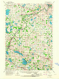 1958 Map of Albertville, MN, 1967 Print