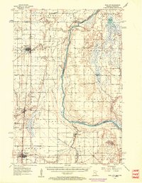 1955 Map of Rush City, 1957 Print