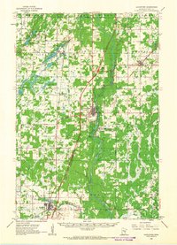 1961 Map of Sandstone, 1963 Print