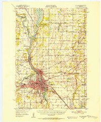 1950 Map of St. Cloud, 1952 Print