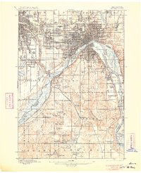 1896 Map of St. Paul, 1906 Print
