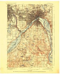 Download a high-resolution, GPS-compatible USGS topo map for St Paul, MN (1926 edition)
