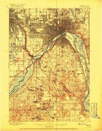 Download a high-resolution, GPS-compatible USGS topo map for St Paul, MN (1917 edition)