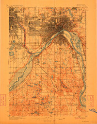 Download a high-resolution, GPS-compatible USGS topo map for St Paul, MN (1913 edition)