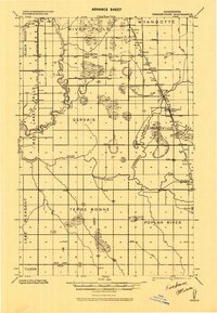 1918 Map of Terrebonne, 1943 Print