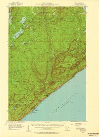 Download a high-resolution, GPS-compatible USGS topo map for Tofte, MN (1957 edition)