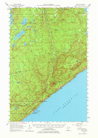Download a high-resolution, GPS-compatible USGS topo map for Tofte, MN (1977 edition)