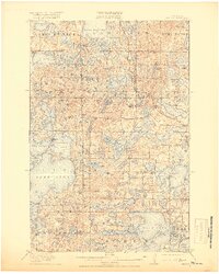 1915 Map of Vergas, 1919 Print