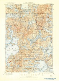 1915 Map of Vergas, MN, 1946 Print