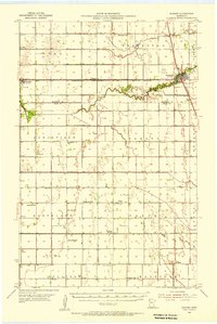 1955 Map of Alvarado, MN, 1956 Print