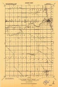 1918 Map of Alvarado, MN, 1943 Print
