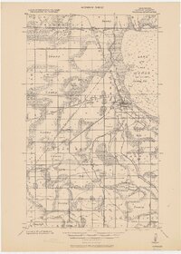 preview thumbnail of historical topo map of Warroad, MN in 1943