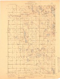 preview thumbnail of historical topo map of Wendell, MN in 1913