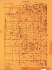 preview thumbnail of historical topo map of Wendell, MN in 1913