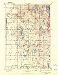 1910 Map of Wendell, 1965 Print