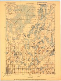 1902 Map of White Bear, 1918 Print