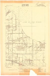 1918 Map of Lake of the Woods County, MN