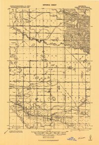 1919 Map of Winsor, 1943 Print