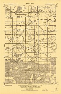 1918 Map of Winterroad, 1943 Print