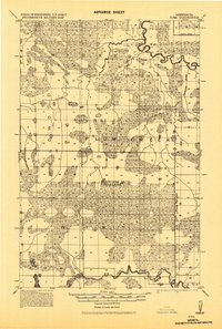 1918 Map of Zora, 1943 Print
