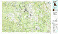 preview thumbnail of historical topo map of Farmington, MO in 1987