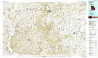 Download a high-resolution, GPS-compatible USGS topo map for Moberly, MO (1990 edition)